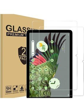 2 Pk-Premium Tempered Glass Screen Protectors for 2023 Google Pixel Tablet 11"